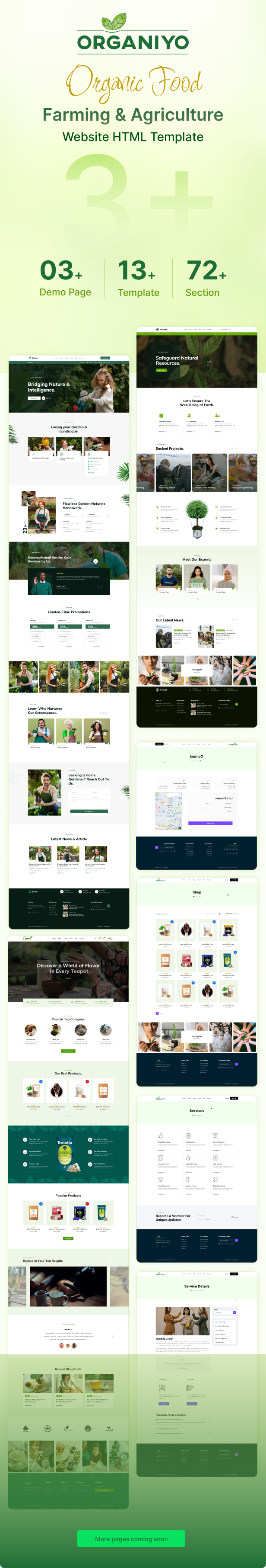 Organiyo - Organic Food Farming & Agriculture HTML Template
